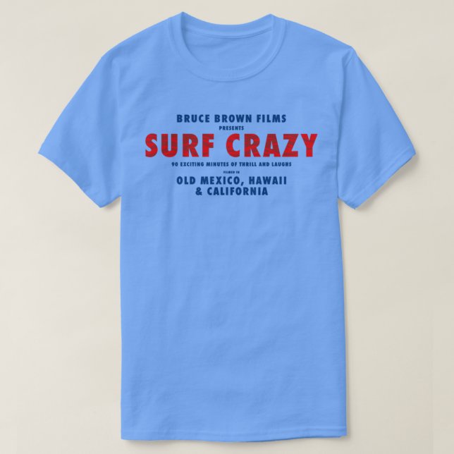 Camiseta Surf louco (Frente do Design)