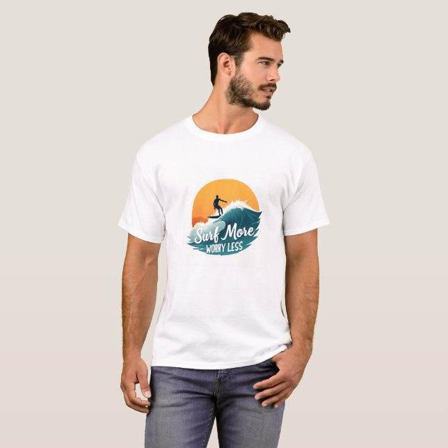 Camiseta Surf Mais 🏄 ‍ ♂️ Lave Sunset Inspiracional (Frente Completa)
