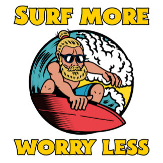 Camiseta Surf More Worry Less