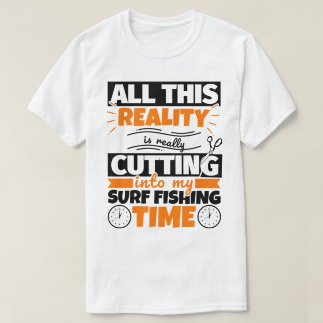 Camiseta Surf Pescaria Dizendo Hobby (Frente do Design)