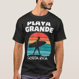 Camiseta SURF PLAYA GRANDE COSTA RICA Retro Sunset Surfing