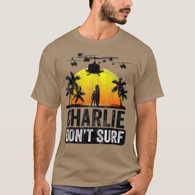Camiseta Surf Rertro Vintage Charlie Dont (Frente)