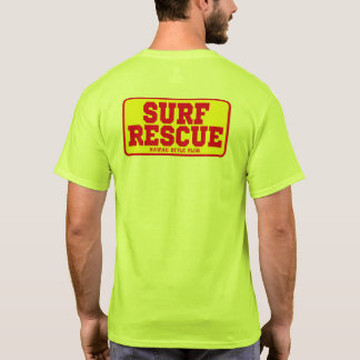 Camiseta SURF RESCUE RED back print