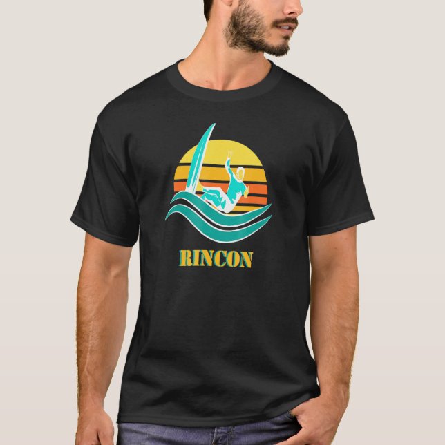 Camiseta Surf Rincon Beach Surfing California Ventura (Frente)