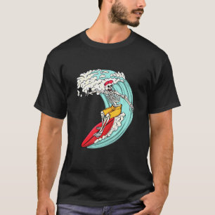 Camiseta Surf Skeleton Surfing