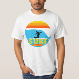 Camiseta SURF - Surfista fique no conselho. Design de Vinta