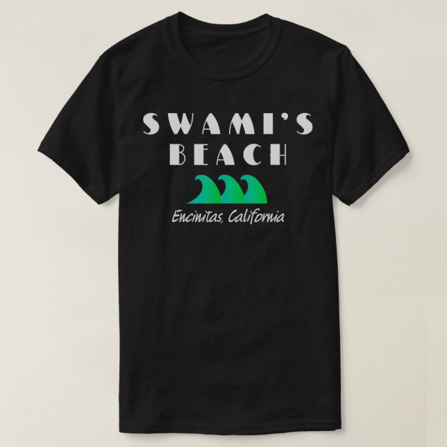 Camiseta Surf Swamis Beach Encinitas California (Frente do Design)