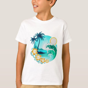 Camiseta Surf TROPICAL HAWAIIAN