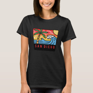 Camiseta Surf Viagem Retro San Diego Legal Vintage Surf Van