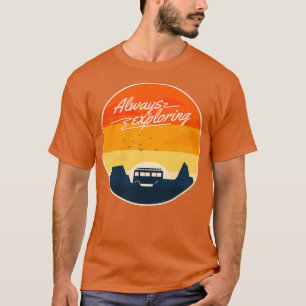 Camiseta Surf Vintage Retro Always Explorar