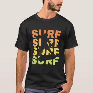 Camiseta Surf Vintage Sunset Para O Mar Do Sol Surfer E Sur