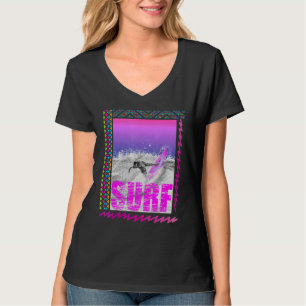 Camiseta Surf Vintage Surf Visto 80s Gráfico Retroativo