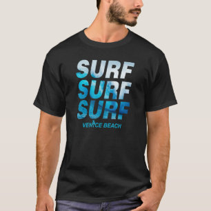 Camiseta Surf Wave Venice Beach Ocean Surfing California Co