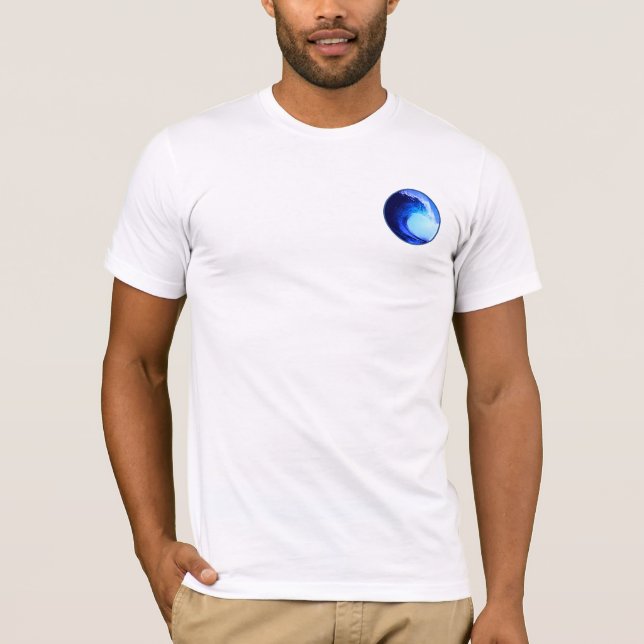 Camiseta surf waves yin yang balance (Frente)