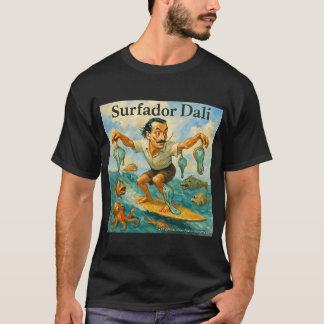 Camiseta Surfador Dali – Cartoon de Surf Surreal