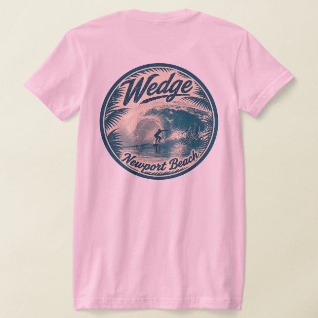 Camiseta Surfando a Wedge, Newport Beach  (Postura das costas)