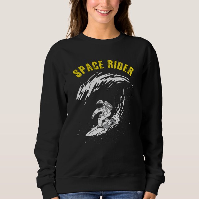 Camiseta Surfando Astronauta Space Rider (Frente)