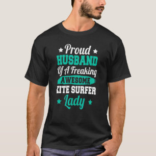 Camiseta surfando Kitesurfing Kiteboard Kite Surfer Husba