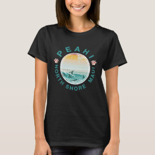 Camiseta Surfando Maui Peahi Havaiano Retrô