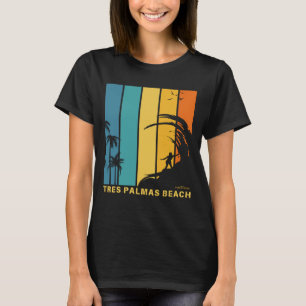 Camiseta Surfando na Praia Tres Palmas Rincon Porto Rico