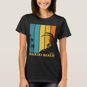 Camiseta Surfando na Praia Waikiki Honolulu Havaí