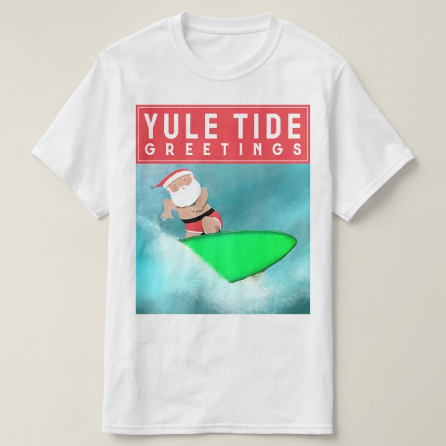 Camiseta Surfando no Natal (Frente do Design)