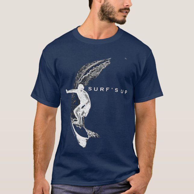 Camiseta Surfando Onda está Alta (Frente)