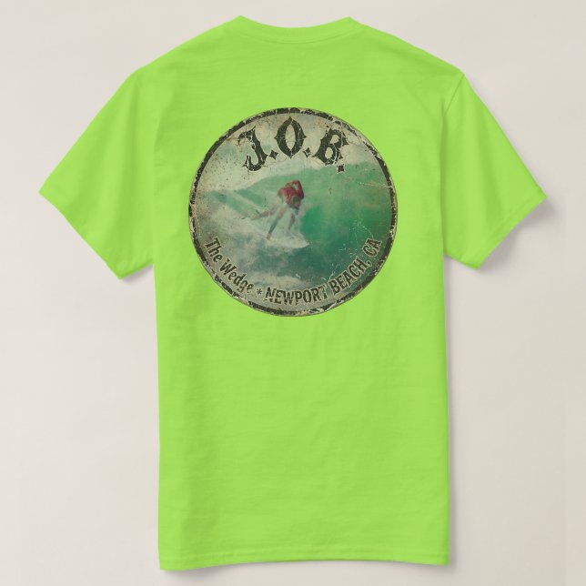 Camiseta Surfando The Wedge - Jamie O'Brien J.O.B.  (Verso do Design)