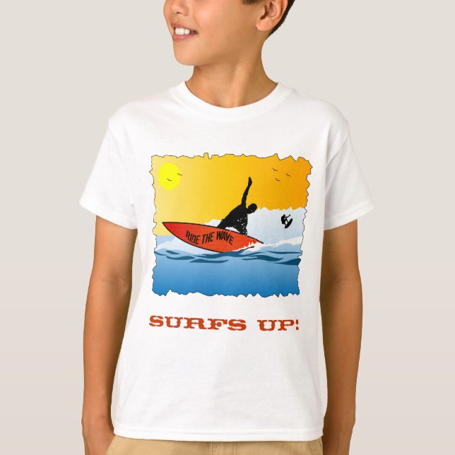 Camiseta Surfar ascendente do surf (Frente)