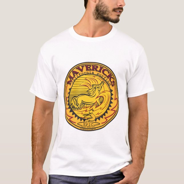CAMISETA SURFAR DE HALF MOON BAY CALIFÓRNIA DOS (Frente)