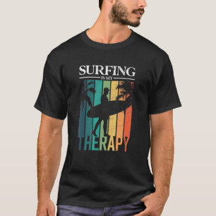 Camiseta Surfar É Minha Terapia Surfista Surfboard
