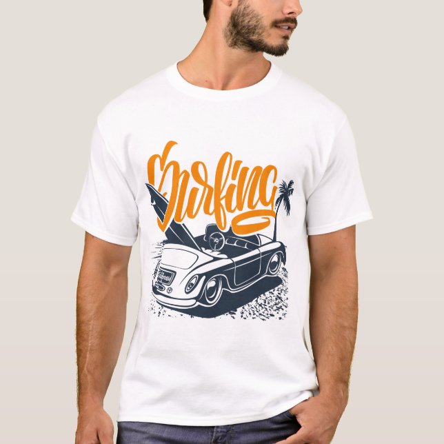 Camiseta Surfar na Califórnia (Frente)