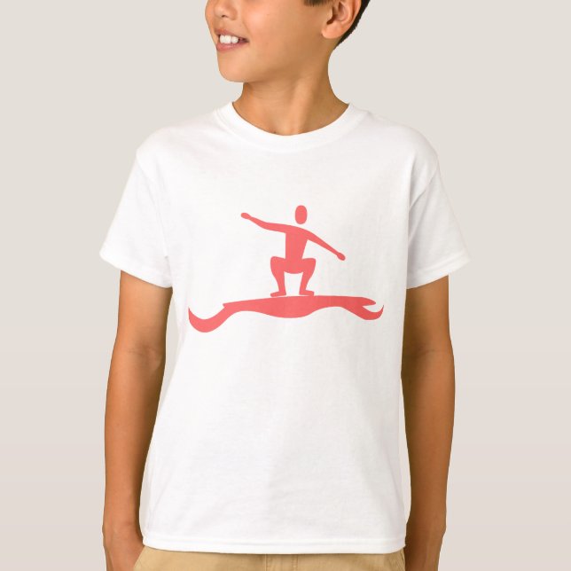 Camiseta Surfar - Rosa Tropical (Frente)