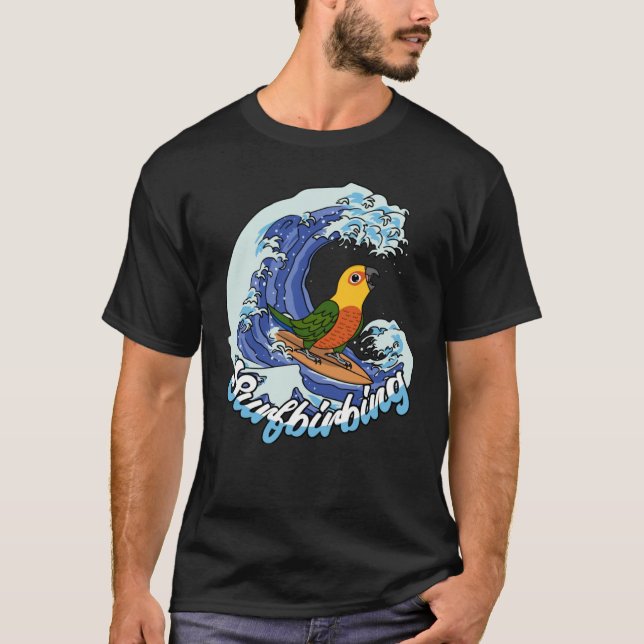 Camiseta Surfbirbing Parrot I Jenday Conure (Frente)