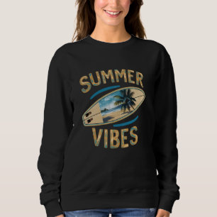 Camiseta Surfboard Beach Summer Vibes Para A Viagem Familia