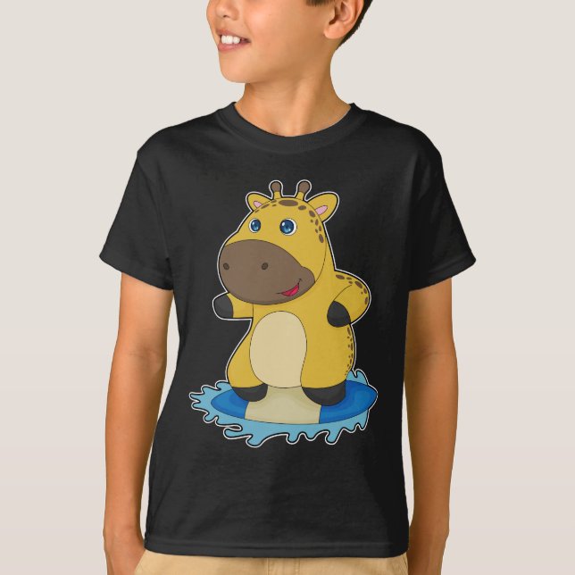 Camiseta Surfboard Giraffe Surfer (Frente)