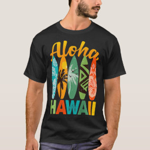 Camiseta Surfboard Havaiana Aloha Hawaii Surfer Design em B