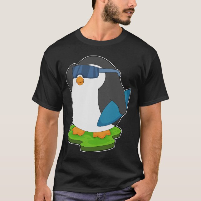 Camiseta Surfboard Penguin (Frente)