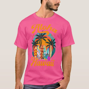 Camiseta Surfboard Retro Havaiano Aloha Hawaii Island Surfe