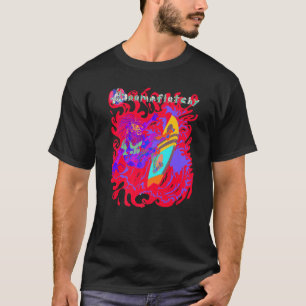 Camiseta Surfboard Robot Surfing Psicedélico
