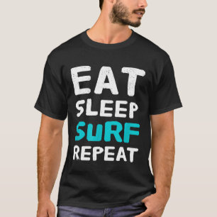 Camiseta Surfboard Surfing Cote Coma o Surf do Sono Repetir