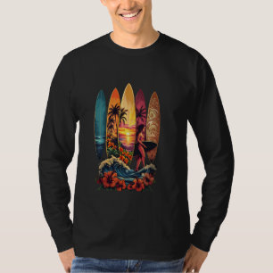 Camiseta Surfboarder Havaii Surf de Ondas do Surfboard Love