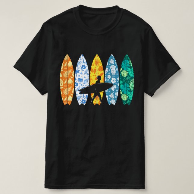Camiseta Surfboarder Hawaii Onda Surfboard Lover (Frente do Design)