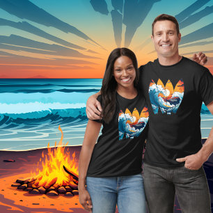 Camiseta Surfboards de Ondas de Navegação