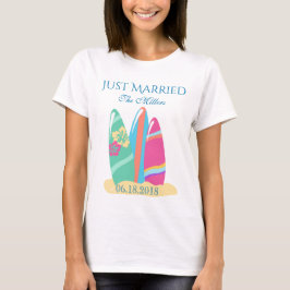 Camiseta Surfboards no Recem casados Sand Beach