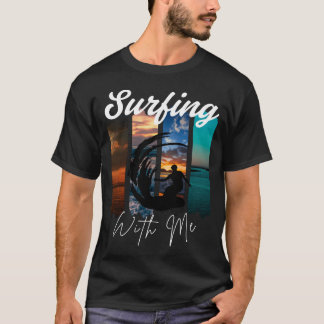Camiseta Surfe Comigo – Vibrações Retrô de Praia