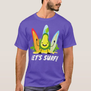 Camiseta Surfe de abacate engraçado 2 4