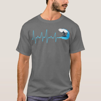 Camiseta Surfe de Pulso de Ondas de Água