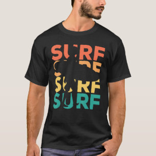 Camiseta Surfe De Vintagem Retroativa Para Surfistas