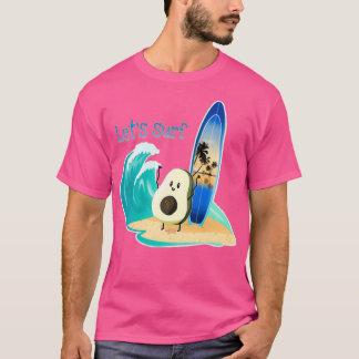 Camiseta Surfe engraçado em abacate 21